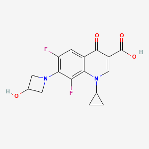 1-Cyclopropyl-6,8-difluoro-7-(3-hydroxyazetidin-1-yl)-4-oxo-1,4-dihydroquinoline-3-carboxylic acid