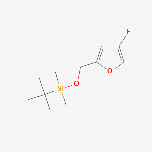 molecular formula C11H19FO2Si B8756836 Furan, 2-[[[(1,1-diMethylethyl)diMethylsilyl]oxy]Methyl]-4-fluoro- 