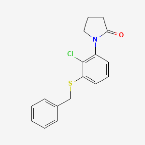 1-(3-(Benzylthio)-2-chlorophenyl)pyrrolidin-2-one