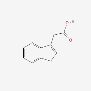 molecular formula C12H12O2 B8756902 2-(2-Methyl-1H-inden-3-yl)acetic acid CAS No. 4709-50-6