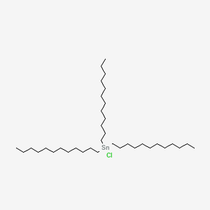 molecular formula C36H75ClSn B8756933 Chlorotridodecylstannane CAS No. 5827-57-6