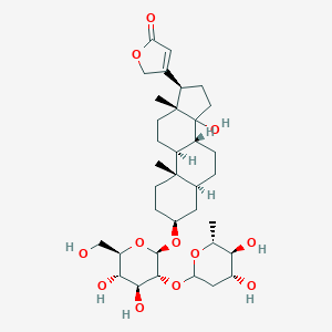 molecular formula C35H54O12 B008757 乌札里根糖苷-卡那罗糖苷 CAS No. 100857-42-9