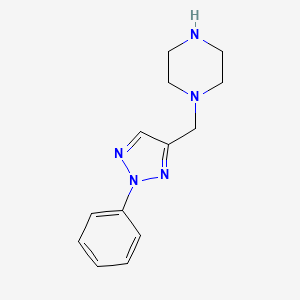 B8757081 1-[(2-Phenyl-2H-1,2,3-triazol-4-yl)methyl]piperazine CAS No. 89292-82-0