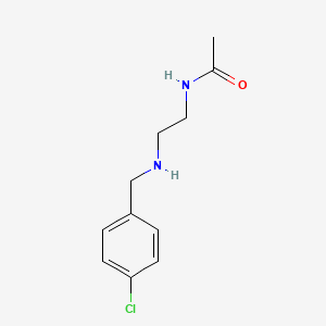 molecular formula C11H15ClN2O B8757123 N-(2-{[(4-Chlorophenyl)methyl]amino}ethyl)acetamide 