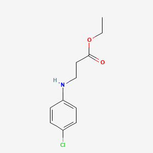 molecular formula C11H14ClNO2 B8757137 Ethyl 3-(4-chloroanilino)propanoate 