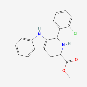 molecular formula C19H17ClN2O2 B8757207 METHYL (3S)-1-(2-CHLOROPHENYL)-1H,2H,3H,4H,9H-PYRIDO[3,4-B]INDOLE-3-CARBOXYLATE 
