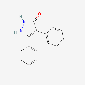 molecular formula C15H12N2O B8757273 4,5-Diphenyl-1,2-dihydropyrazol-3-one CAS No. 33238-93-6