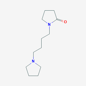 molecular formula C12H22N2O B087573 2-Pyrrolidinone, 1-(4-(1-pyrrolidinyl)butyl)- CAS No. 14052-94-9