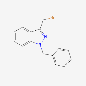 molecular formula C15H13BrN2 B8757352 1-Benzyl-3-(bromomethyl)-1H-indazole 