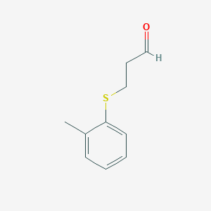 3-[(2-Methylphenyl)sulfanyl]propanal