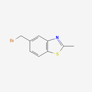 molecular formula C9H8BrNS B8757372 5-Bromomethyl-2-methylbenzothiazole CAS No. 125872-96-0