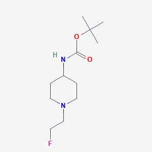 molecular formula C12H23FN2O2 B8757379 Tert-butyl (1-(2-fluoroethyl)piperidin-4-yl)carbamate 
