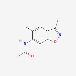 molecular formula C11H12N2O2 B8757386 N-(3,5-Dimethyl-1,2-benzoxazol-6-yl)acetamide CAS No. 515138-49-5