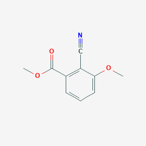 molecular formula C10H9NO3 B8757450 Methyl 2-cyano-3-methoxybenzoate 