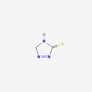 molecular formula C2H3N3S B8757462 3H-1,2,4-Triazole-3-thione, 4,5-dihydro- CAS No. 22524-99-8