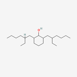 molecular formula C22H44O B8757486 2,6-Bis(2-ethylhexyl)cyclohexan-1-ol CAS No. 77189-04-9