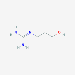 molecular formula C4H11N3O B8757493 3-Guanidino-1-propanol mononitrate 