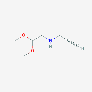 molecular formula C7H13NO2 B8757503 N-(2,2-Dimethoxyethyl)prop-2-yn-1-amine CAS No. 62773-95-9