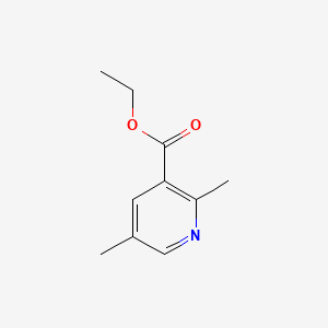 molecular formula C10H13NO2 B8757516 2,5-Dimethyl-nicotinic acid ethyl ester 
