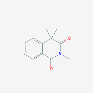 molecular formula C12H13NO2 B8757553 2,4,4-trimethyl-1,3(2H,4H)-isoquinolinedione 