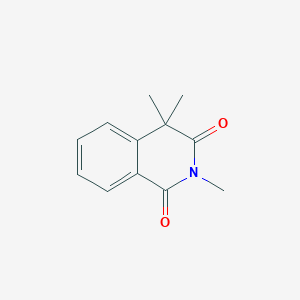 molecular formula C12H13NO2 B8757553 1,2,3,4-Tetrahydro-2,4,4-trimethyl-1,3-dioxoisoquinoline 