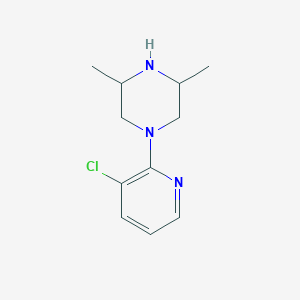 molecular formula C11H16ClN3 B8757556 1-(3-Chloropyridin-2-yl)-3,5-dimethylpiperazine 