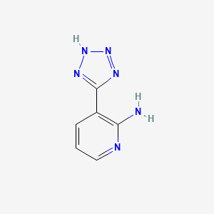molecular formula C6H6N6 B8757563 3-(2H-tetrazol-5-yl)pyridin-2-amine CAS No. 53511-62-9