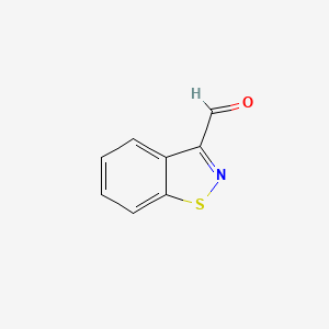 molecular formula C8H5NOS B8757571 1,2-Benzisothiazole-3-carboxaldehyde 