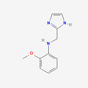 molecular formula C11H13N3O B8757610 N-(1H-Imidazol-2-ylmethyl)-2-methoxyaniline 