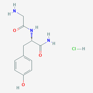 molecular formula C11H16ClN3O3 B8757631 Gly-tyr amide hydrochloride 