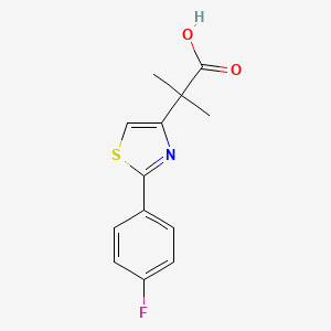 2-(2-(4-Fluorophenyl)thiazol-4-yl)-2-methylpropanoic acid