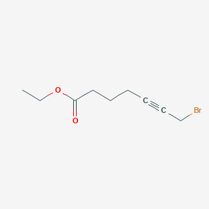 molecular formula C9H13BrO2 B8757816 Ethyl 7-bromohept-5-ynoate CAS No. 63857-37-4