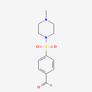 molecular formula C12H16N2O3S B8757838 4-((4-Methylpiperazin-1-yl)sulfonyl)benzaldehyde 