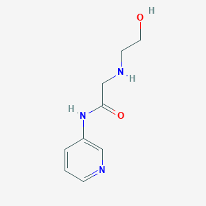 2-[(2-hydroxyethyl)amino]-N-(3-pyridinyl)acetamide