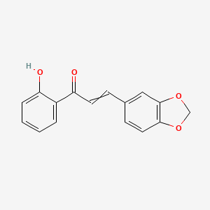 molecular formula C16H12O4 B8757897 1-(2-Hydroxyphenyl)-3-(3,4-methylenedioxyphenyl)-2-propen-1-one 