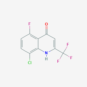 8-Chloro-5-fluoro-2-(trifluoromethyl)quinolin-4-OL