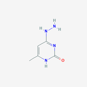 molecular formula C5H8N4O B8757910 4-Hydrazinyl-6-methylpyrimidin-2(1H)-one 