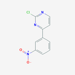 molecular formula C10H6ClN3O2 B8757915 2-Chloro-4-(3-nitrophenyl)pyrimidine 