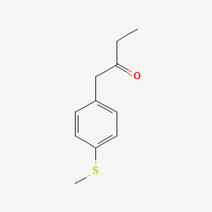 molecular formula C11H14OS B8757919 1-[4-(Methylsulfanyl)phenyl]butan-2-one 