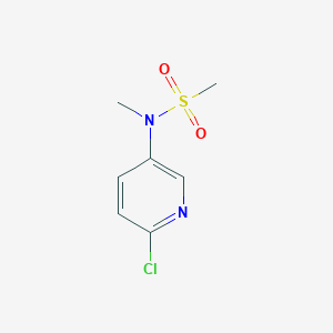 molecular formula C7H9ClN2O2S B8757927 N-(6-chloropyridin-3-yl)-N-methylmethanesulfonamide 