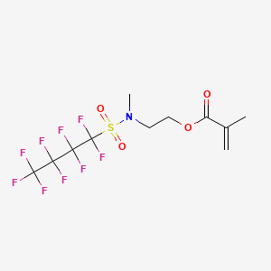 molecular formula C4F9SO2N(CH3)CH2CH2OC(O)C(CH3)=CH2<br>C11H12F9NO4S B8757973 2-(Methyl((nonafluorobutyl)sulphonyl)amino)ethyl methacrylate CAS No. 67584-59-2