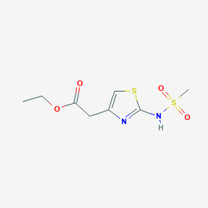 Ethyl 2-methanesulfonamidothiazol-4-ylacetate