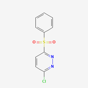 molecular formula C10H7ClN2O2S B8757986 3-(Benzenesulfonyl)-6-chloropyridazine 