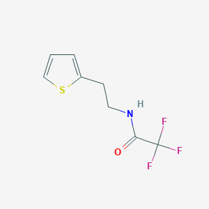 molecular formula C8H8F3NOS B8757995 2,2,2-trifluoro-N-[2-(thiophen-2-yl)ethyl]acetamide 