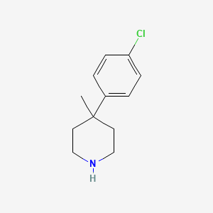 molecular formula C12H16ClN B8758015 4-(4-Chlorophenyl)-4-methylpiperidine 