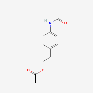 molecular formula C12H15NO3 B8758052 2-(4-Acetamidophenyl)ethyl acetate 