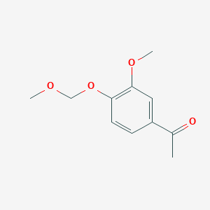molecular formula C11H14O4 B8758091 Ethanone, 1-[3-methoxy-4-(methoxymethoxy)phenyl]- CAS No. 143418-77-3