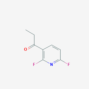 molecular formula C8H7F2NO B8758097 1-(2,6-Difluoropyridin-3-YL)propan-1-one CAS No. 885132-93-4