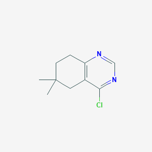 molecular formula C10H13ClN2 B8758106 4-Chloro-6,6-dimethyl-5,6,7,8-tetrahydroquinazoline 