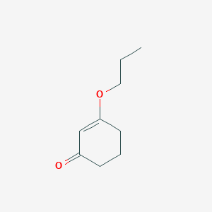 molecular formula C9H14O2 B8758108 2-Cyclohexen-1-one, 3-propoxy- CAS No. 104808-17-5